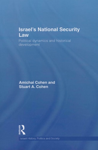 Israel's National Security Law Political Dynamics and Historical Development
