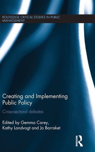 Creating and Implementing Public Policy Cross-sectoral Debates