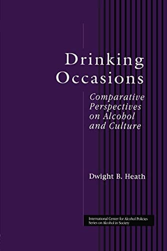 Drinking Occasions Comparative Perspectives on Alcohol and Culture