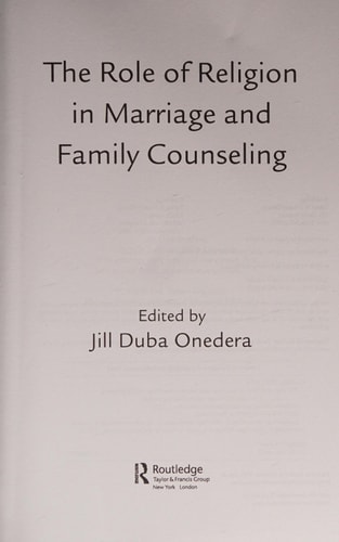 The Role of Religion in Marriage and Family Counseling
