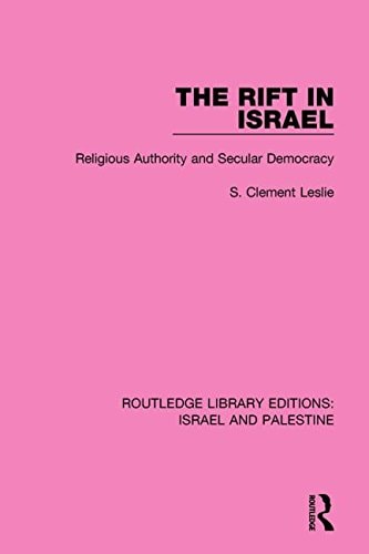 The Rift in Israel Religious Authority and Secular Democracy