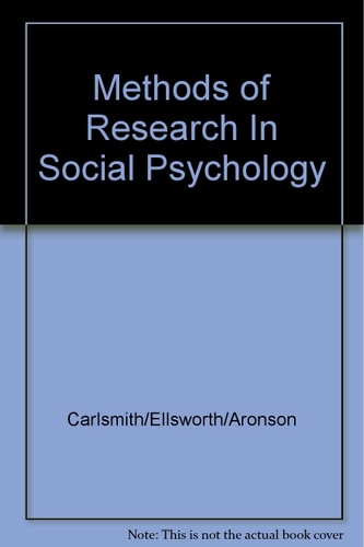 Research Methods in Social Psychology