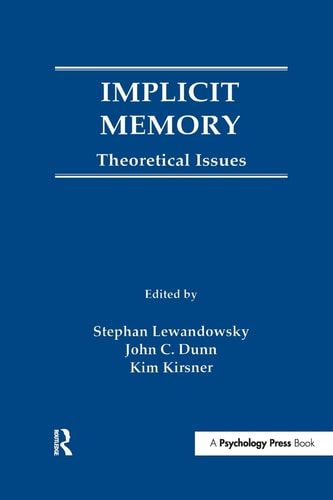 Implicit Memory Theoretical Issues