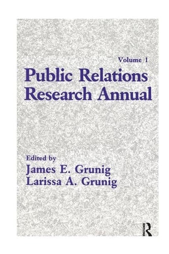 Public Relations Research Annual Volume 1
