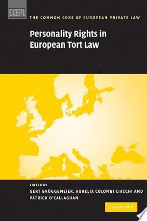 Personality Rights in European Tort Law
