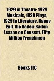 1929 in Theatre