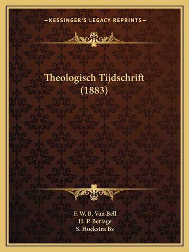 Theologisch Tijdschrift (1883) (Dutch Edition)