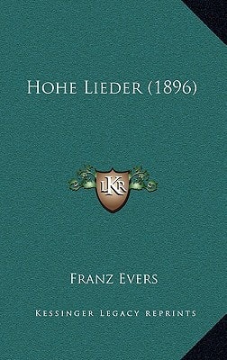Hohe Lieder (1896) (German Edition)