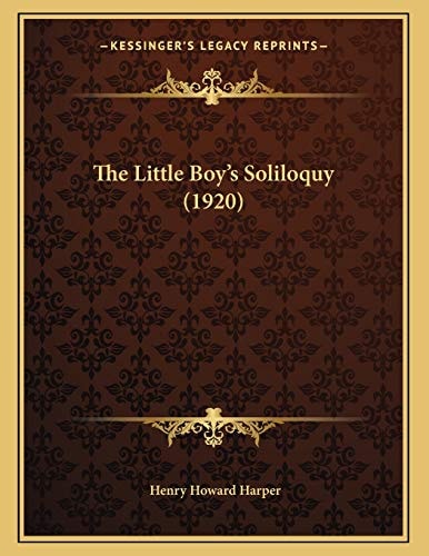 The Little Boy's Soliloquy (1920)