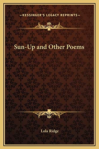 Sun-Up and Other Poems
