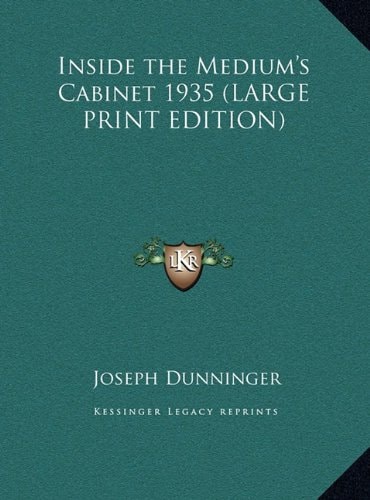 Inside the Medium's Cabinet 1935