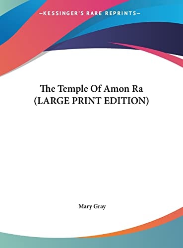 The Temple Of Amon Ra (LARGE PRINT EDITION)