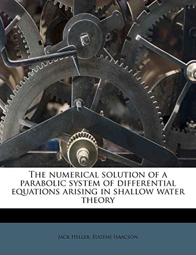 The numerical solution of a parabolic system of differential equations arising in shallow water theory