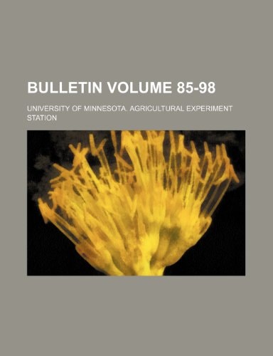 Bulletin Volume 85-98