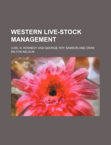 Western live-stock management