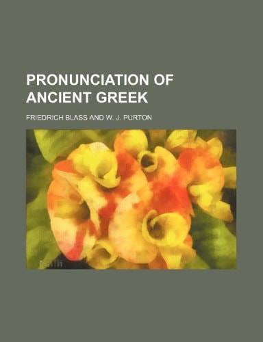 Pronunciation of ancient Greek