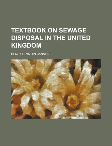Textbook on sewage disposal in the United Kingdom