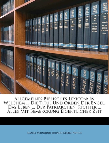 Allgemeines Biblisches Lexicon. Dritter Theil. (German Edition)