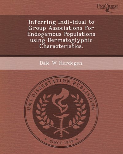 Inferring Individual to Group Associations for Endogamous Populations Using Dermatoglyphic Characteristics.