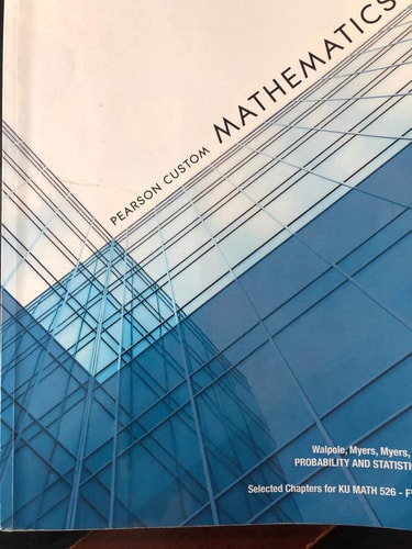 Pearson Custom Mathematics: Selected Chapters for KU MATH 526 - F'11