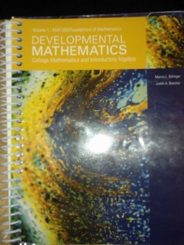 Developmental Mathematics: Intermediate Algebra