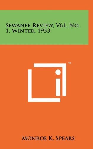 Sewanee Review, Vol. 61, No. 1, Winter 1953