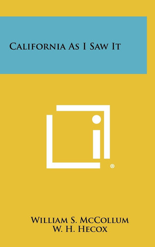 California As I Saw It