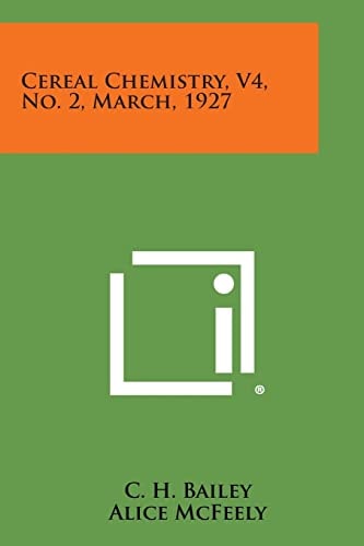 Cereal Chemistry, V4, No. 2, March, 1927