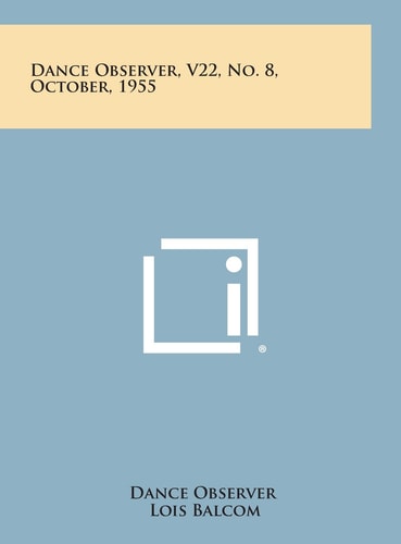 Dance Observer, V22, No. 8, October, 1955