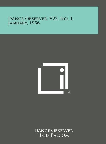 Dance Observer, V23, No. 1, January, 1956