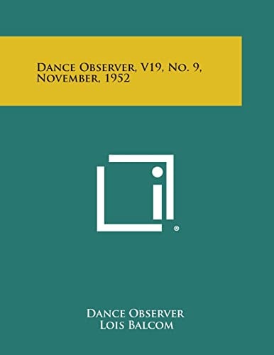 Dance Observer, V19, No. 9, November, 1952
