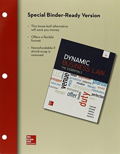 Loose-Leaf for Dynamic Business Law: The Essentials
