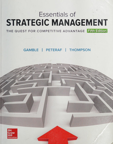 Essentials of Strategic Management The Quest for Competitive Advantage