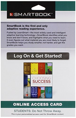 SmartBook Access Card for Choosing Success