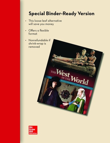 Loose Leaf Edition of The West in the World Volume 2 with Connect Access Card
