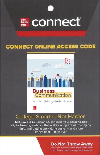 Connect Access Card for Business Communication 13th Edition