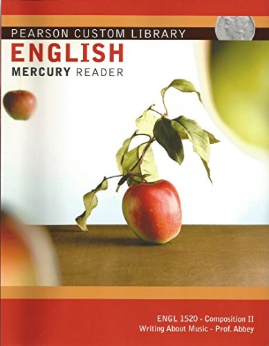 Pearson Custom Library English Mercury Reader