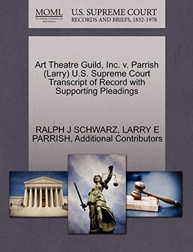 Art Theatre Guild, Inc. v. Parrish (Larry) U.S. Supreme Court Transcript of Record with Supporting Pleadings