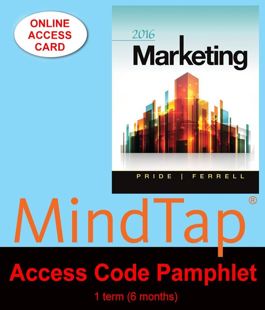 MindTap Access Code for Pride/Ferrell's Marketing, 18th Edition