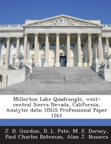 Millerton Lake Quadrangle, West-Central Sierra Nevada, California, Analytic Data: Usgs Professional Paper 1261