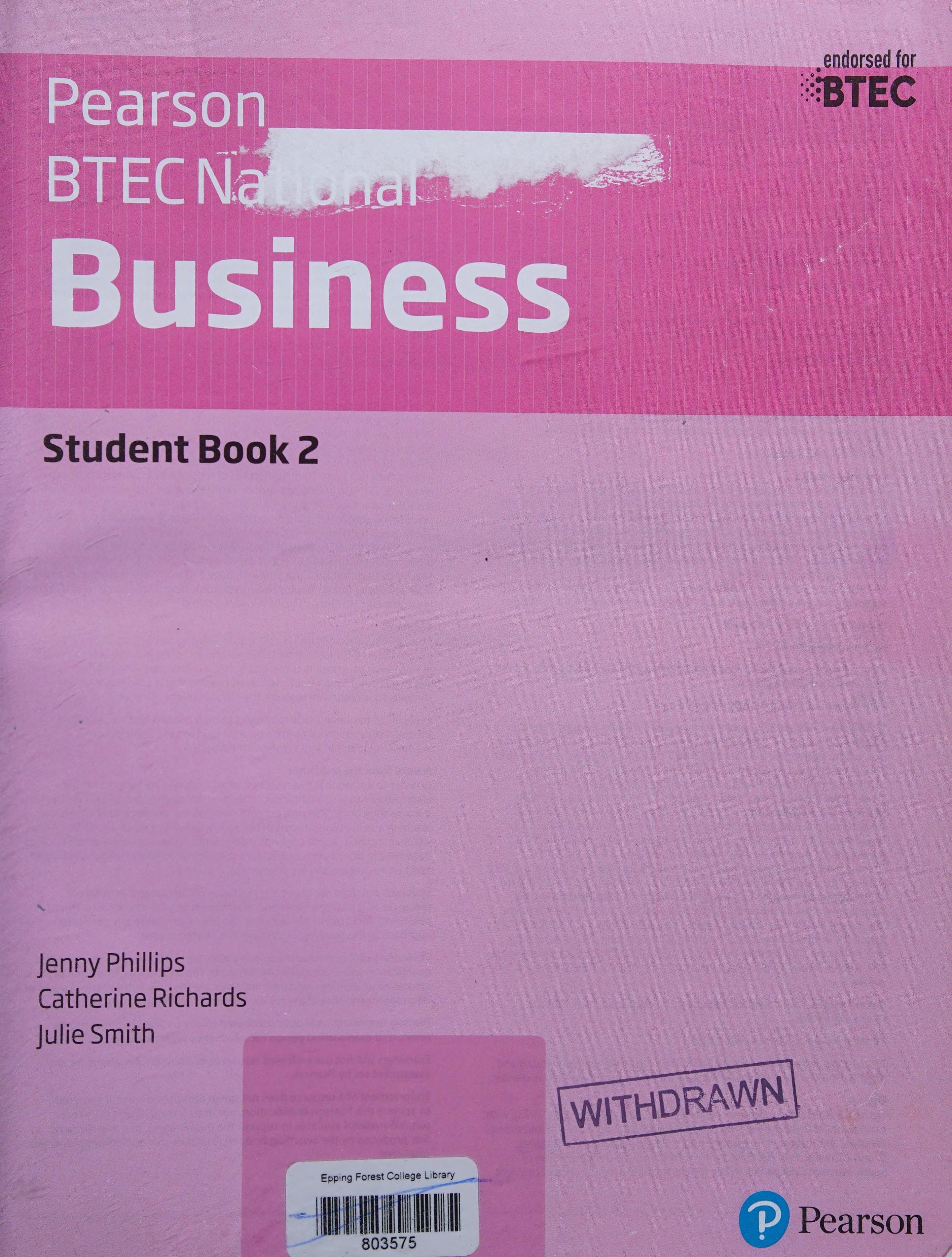 BTEC Nationals Business Student Book 2 + Activebook: For the 2016 specifications