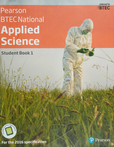 BTEC Level 3 Nationals 2016 Applied Science Student Book 1