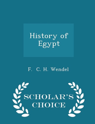 History of Egypt - Scholar's Choice Edition