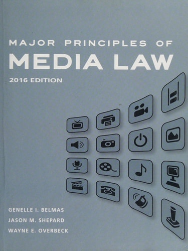 Major Principles of Media Law, 2016