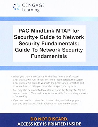 LMS Integrated for MindTap Computing, 2 terms (12 months) Printed Access Card for Ciampa's CompTIA Security+ Guide to Network Security Fundamentals, 5th