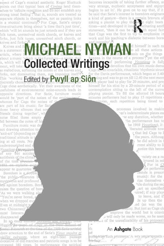 Michael Nyman: Collected Writings