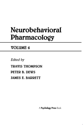 Advances in Behavioral Pharmacology