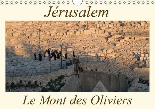Jérusalem le Mont des Oliviers Une promenade exhaltante dans le cimetière juif du Mont des Oliviers. Calendrier mural A4 horizontal 2017