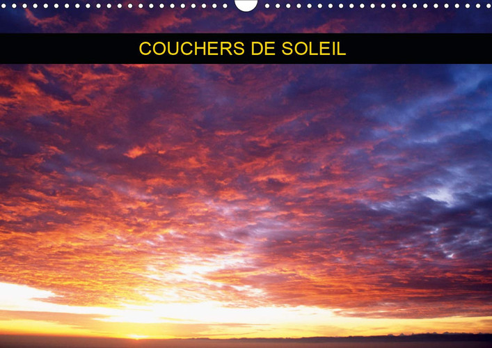 Couchers de soleil (Calendrier mural 2020 DIN A3 horizontal): Série de couchers de soleil à travers les saisons (Calendrier mensuel, 14 Pages ) (French Edition)