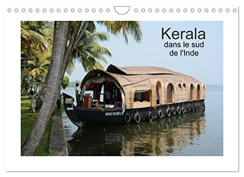 Kerala, dans le sud de l'Inde (Calendrier mural 2023 DIN A4 horizontal): Des Backwaters jusqu'aux plantations de thé dans les montagnes de Cardamome. (Calendrier mensuel, 14 Pages )